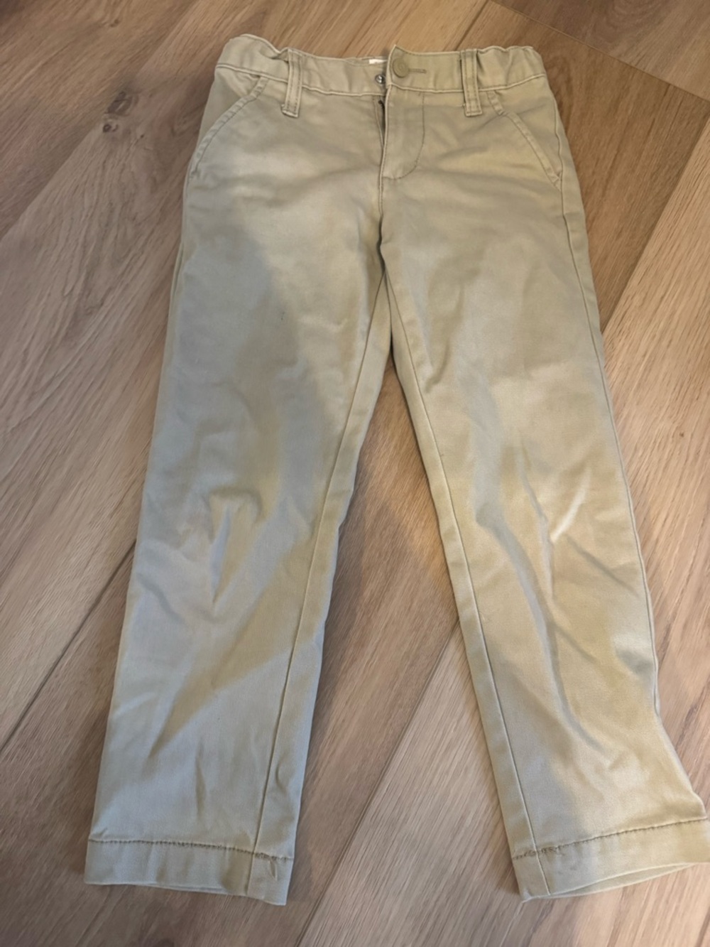 Cat & Jack Tan Straight-Leg Chino Pants